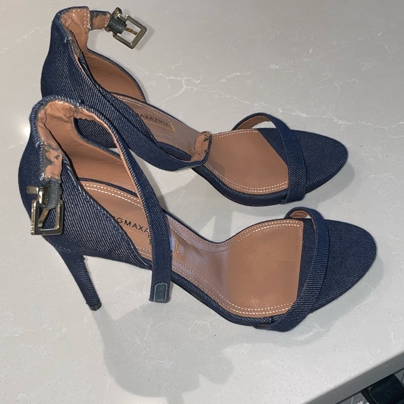 BCBG Denim Heel Stilletos - Picture 2 of 4
